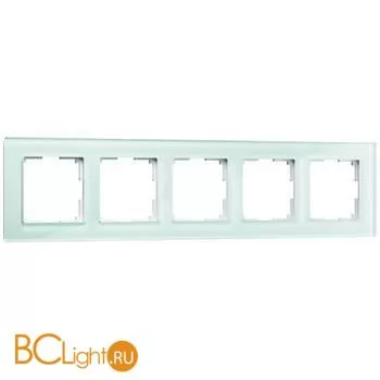 Рамка на 5 постов (натуральное стекло) Werkel Favorit W0051119 a051010