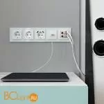 Рамка на 5 постов (натуральное стекло) Werkel Favorit W0051119 a051010 - Фото 0