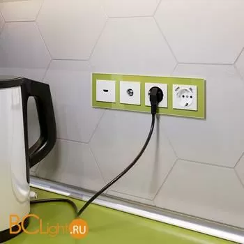 Рамка на 4 поста (фисташковый) Werkel Favorit W0041116 a051105 - Фото 0