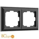 Рамка на 2 поста (черный матовый) Werkel Fiore W0022208 a051029
