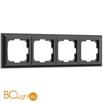 Рамка на 4 поста (черный матовый) Werkel Fiore W0042208 a051027
