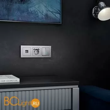 Рамка на 3 поста (серебряный) Werkel Hammer W0032406 a052520 - Фото 1