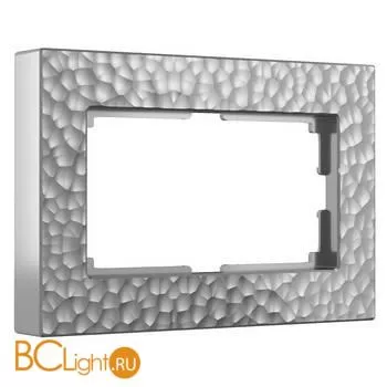 Рамка для двойной розетки (серебряный) Werkel Hammer W0082406 a052534