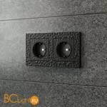 Рамка на 2 поста (черный) Werkel Hammer W0022408 a052517 - Фото 0