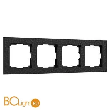 Рамка на 4 поста (черный) Werkel Hammer W0042408 a052527