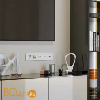 Акустическая розетка (белый) Werkel Hammer W1285001 a052011 - Фото 0