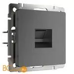 Розетка Ethernet RJ-45 (графит рифленый) Werkel W1181004 a050748