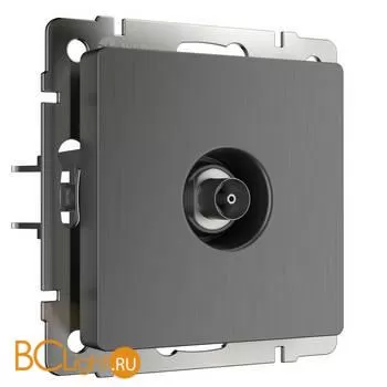 ТВ-розетка оконечная (графит рифленый) Werkel W1183004 a050758