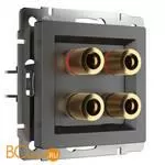 Акустическая розетка (графит рифленый) Werkel W1185004 a050752