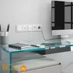 Розетка Ethernet RJ-45 (белая) Werkel W1181001 a051136 - Фото 1