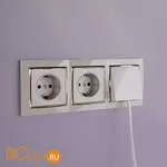 Вывод кабеля (слоновая кость) Werkel W1150203 a051482 - Фото 0