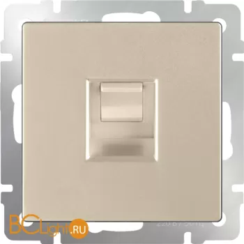 Телефонная розетка RJ-11 (шампань) Werkel W1182011 a050864 - Фото 0