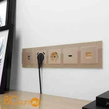 Телефонная розетка RJ-11 (шампань) Werkel W1182011 a050864 - Фото 2