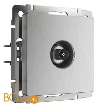 ТВ-розетка оконечная (cеребряный рифленый) Werkel W1183009 a051363