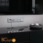 ТВ-розетка оконечная (cеребряный рифленый) Werkel W1183009 a051363 - Фото 0