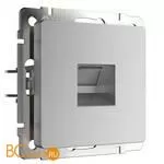 Телефонная розетка RJ-11 (серебряный) Werkel W1182006 a051516