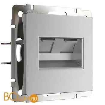Розетка двойная Ethernet RJ-45 (серебряный) Werkel W1181106 a051523