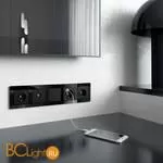 ТВ-розетка проходная (черный матовый) Werkel W1184008 a051625 - Фото 0