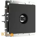 ТВ-розетка проходная (черный матовый) Werkel W1184008 a051625