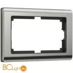 Рамка для двойной розетки (глянцевый никель) Werkel Metallic W0081602 a051003