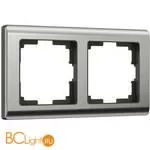 Рамка на 2 поста (глянцевый никель) Werkel Metallic W0021602 a051002