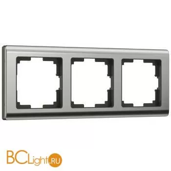 Рамка на 3 поста (глянцевый никель) Werkel Metallic W0031602 a051001