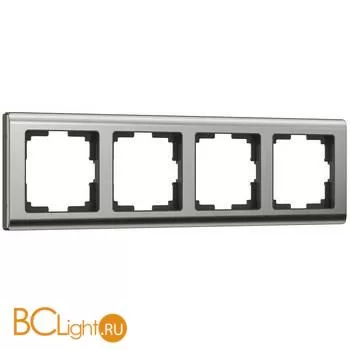 Рамка на 4 поста (глянцевый никель) Werkel Metallic W0041602 a051004