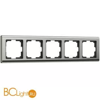 Рамка на 5 постов (глянцевый никель) Werkel Metallic W0051602 a050999
