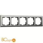 Рамка на 5 постов (глянцевый никель) Werkel Metallic W0051602 a050999