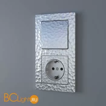 Клавиша для выключателя перекрестного (серебряный) Werkel Hammer W1219006 a052081 - Фото 0