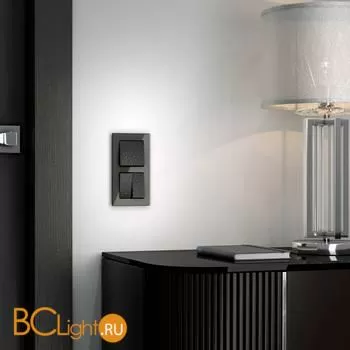 Клавиша для выключателя перекрестного (черный) Werkel Hammer W1219008 a052057 - Фото 1