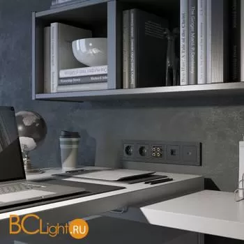 Накладка для розетки HDMI (черный) Werkel Hammer W1296008 a052045 - Фото 1