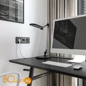 Накладка для двойной розетки Еthernet RJ-45 (графит рифленый) Werkel W1191104 a050741 - Фото 0