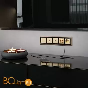 Накладка для розетки USB (шампань рифленый) Werkel W1179510 a051422 - Фото 2