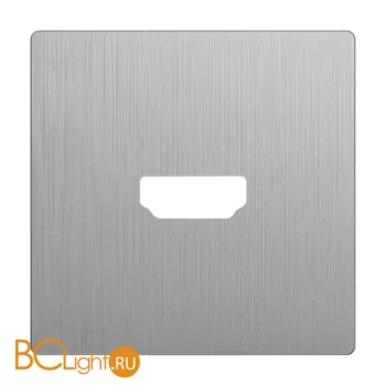 Накладка для розетки HDMI (серебряный рифленый) Werkel W1196009 a051349 - Фото 0