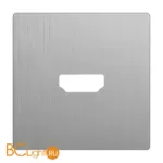 Накладка для розетки HDMI (серебряный рифленый) Werkel W1196009 a051349 - Фото 0