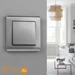 Клавиша для выключателя перекрестного (глянцевый никель) Werkel W1119002 a051077 - Фото 1