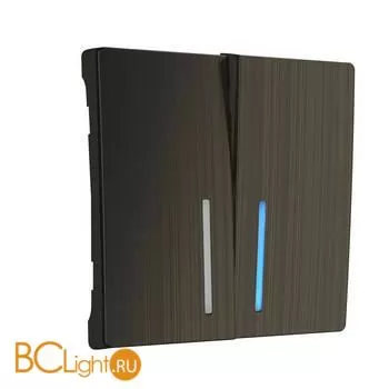 Набор клавиш для выключателя двухклавишного с подсветкой (бронзовый) Werkel W1129112 a051067