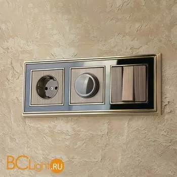 Набор клавиш для выключателя трехклавишного (бронзовый) Werkel W1139012 a051062 - Фото 0