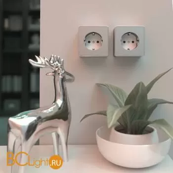 Розетка с заземлением и шторками (серебряный) Werkel Gallant W5071106 a052774 - Фото 0