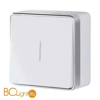 Выключатель одноклавишный с подсветкой (белый) Werkel Gallant W5010101 a051578