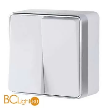 Выключатель двухклавишный (белый) Werkel Gallant W5020001 a051592