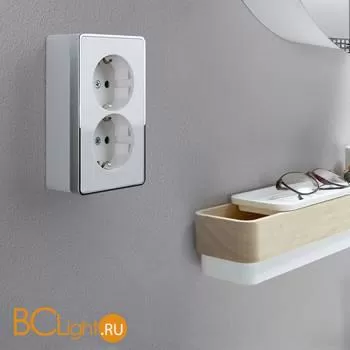 Розетка двойная с заземлением (белая) Werkel Gallant W5072101 a051590 - Фото 1