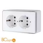 Розетка двойная с заземлением (белая) Werkel Gallant W5072101 a051590