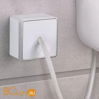 Вывод кабеля (белый) Werkel Gallant W5050201 a051580 - Фото 0