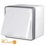 Розетка влагозащ. с зазем. с защит. крышкой и шторками (белая) Werkel Gallant W5071201 a051568