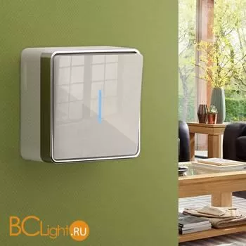 Выключатель одноклавишный с подсветкой (слоновая кость) Werkel Gallant W5010103 a051542 - Фото 0