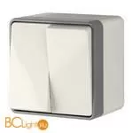 Выключатель двухклавишный влагозащищенный (слоновая кость) Werkel Gallant W5020203 a051544