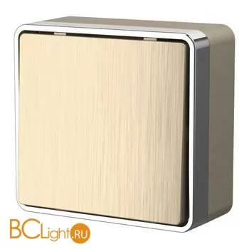 Выключатель одноклавишный проходной (шампань рифленый) Werkel Gallant W5012010 a051041