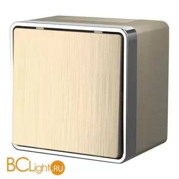 Выключатель одноклавишный влагозащищенный (шампань рифленый) Werkel Gallant W5010210 a051040